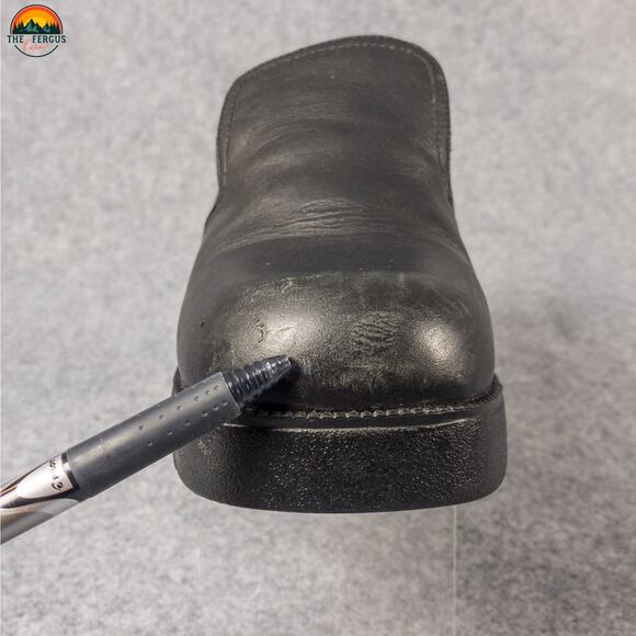 Double H Ranch Loafer Black Leather Chunky Y2K Oil Resistant Women's Size 9.5 M - Picture 9 of 11